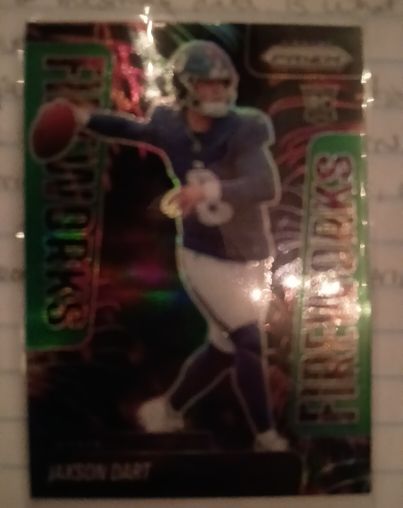 2025 Panini Prizm Fireworks #6 Jaxson Dart — front