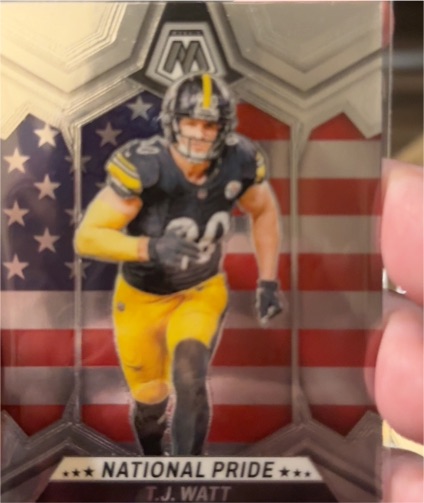 2024 Panini Mosaic #266 T.J. Watt National Pride — front
