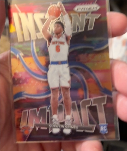 2021-22 Panini Prizm #21 Quentin Grimes Instant Impact Rookie — front