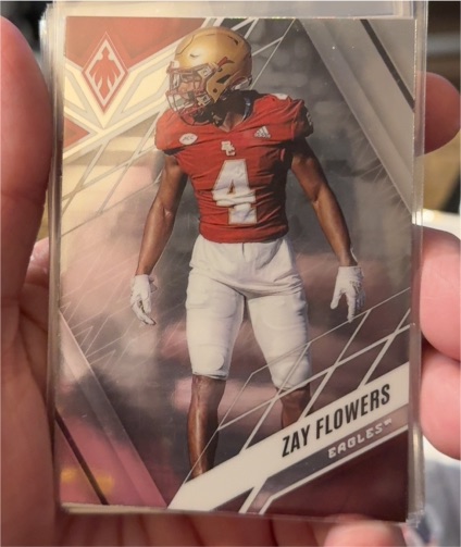 2023 Panini Chronicles Draft Picks Phoenix #18 Zay Flowers Boston College Eagles — front