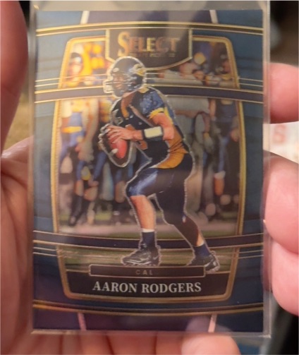 2022 Panini Select Draft Picks #28 Aaron Rodgers Blue Concourse — front
