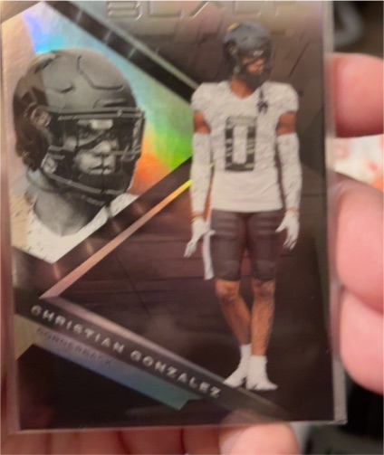 2023 Panini Chronicles Draft Picks Black #13 Christian Gonzalez — front