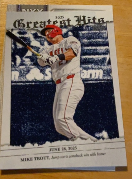 2026 Topps #GH-14 Mike Trout 2025 Greatest Hits — front