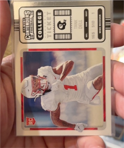 2023 Panini Chronicles Draft Picks Contenders College Ticket #17 Tank Dell — front
