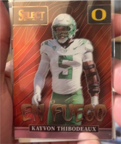 2022 Panini Select Draft Picks En Fuego #EN-KT Kayvon Thibodeaux — front
