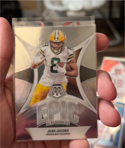 2024 Panini Mosaic Epic Performers #EP-JJ Josh Jacobs — front