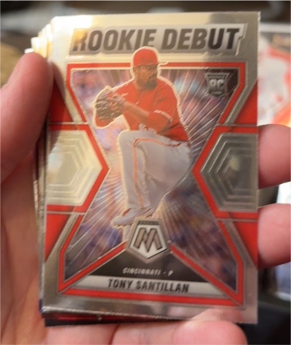2022 Panini Mosaic Rookie Debut #RD-2 Tony Santillan — front