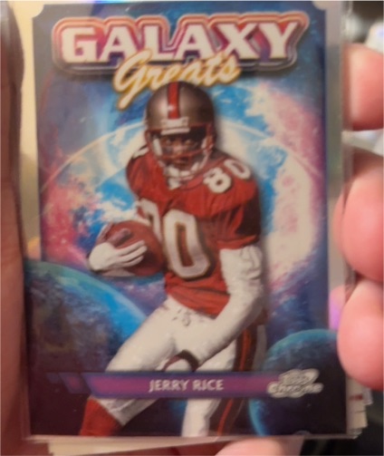 2024 Topps Cosmic Chrome Galaxy Greats #GG-8 Jerry Rice — front