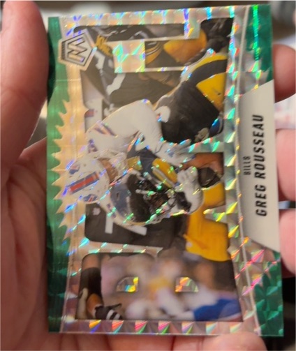 2025 Panini Mosaic Bang! #14 Greg Rousseau — front