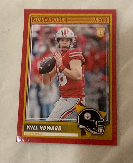 2025 Panini Score #3 Will Howard — front