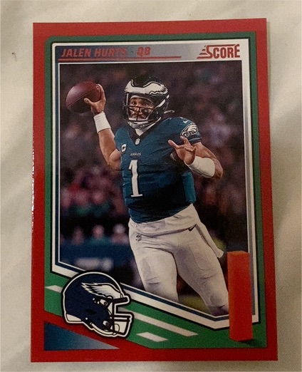 2025 Panini Score #84 Jalen Hurts — front