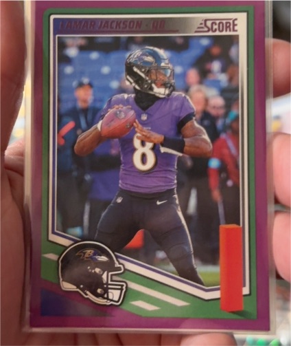 2025 Panini Score #75 Lamar Jackson — front