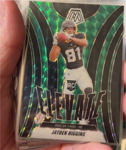 2025 Panini Mosaic Elevate #9 Jayden Higgins — front