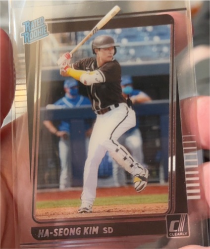 2021 Panini Chronicles Clearly Donruss #14 Ha-Seong Kim — front
