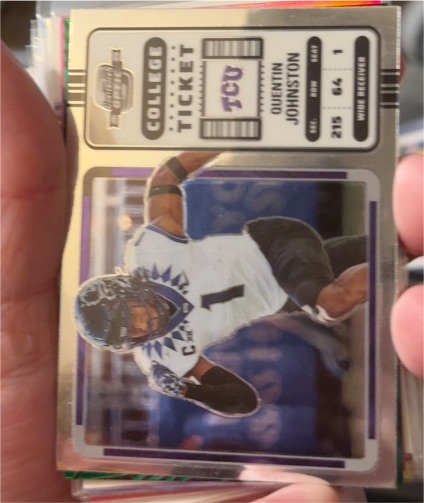2023 Panini Chronicles Draft Picks Contenders Optic #5 Quentin Johnston — front