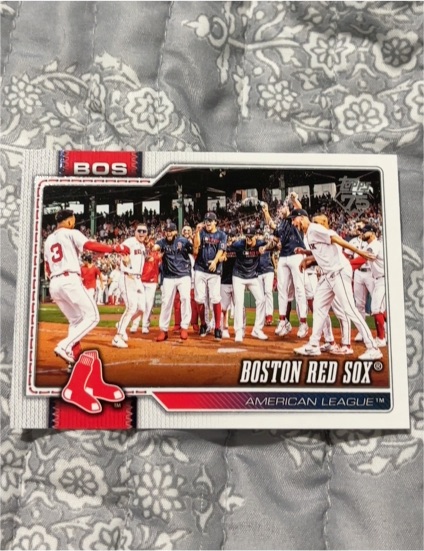 2026 Topps Series 1 #198 Boston Red Sox Team Card — front