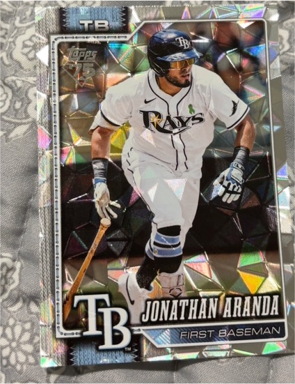 2026 Topps #326 Jonathan Aranda Diamante Foil — front
