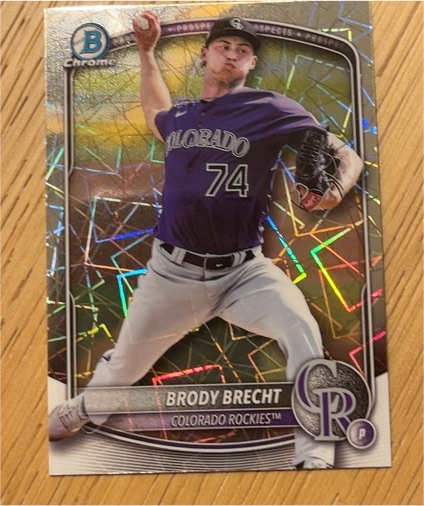 2025 Bowman Draft Chrome Lazer #BDC-143 Brody Brecht — front