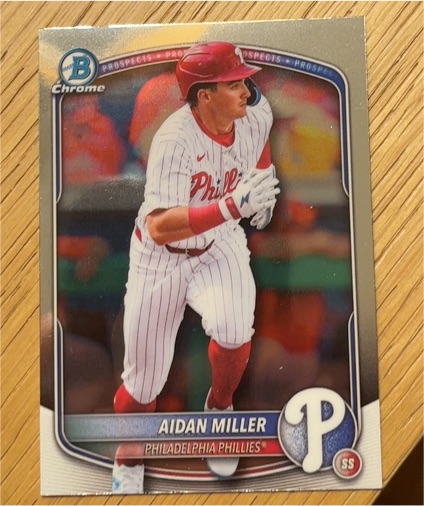 2025 Bowman Draft Chrome #BDC-180 Aidan Miller — front