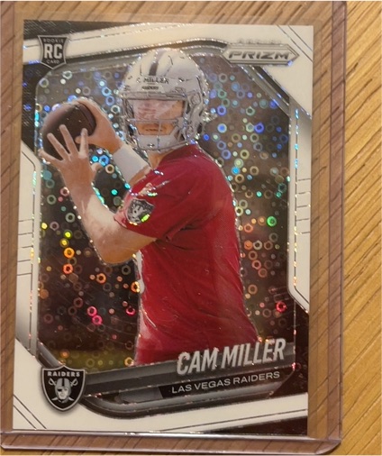 2025 Panini Prizm #362 Cam Miller White Disco Prizm Rookie — front