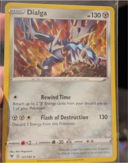 2020 Pokemon Vivid Voltage #121 Dialga — front