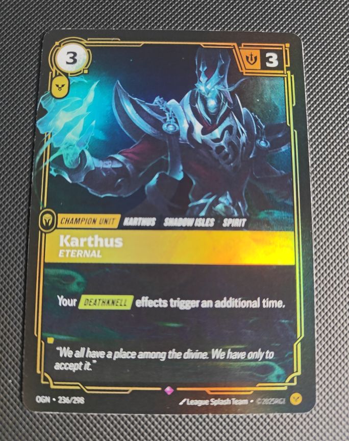 2022 League of Legends Riftbound Origins #236 Karthus Eternal — front