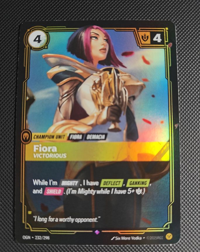 Riftbound Origins 2023 #232 Fiora Victorious — front