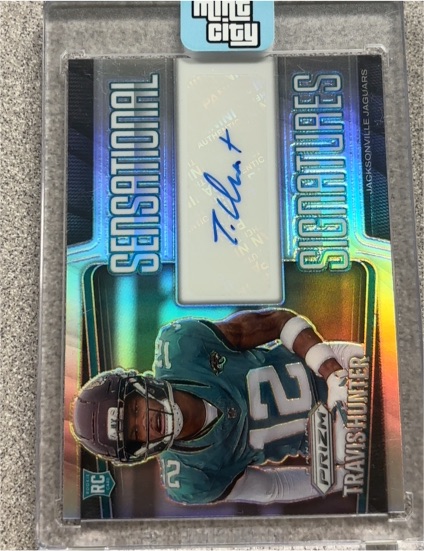 2025 Panini Prizm #SEN-1 Travis Hunter Sensational Signatures — front
