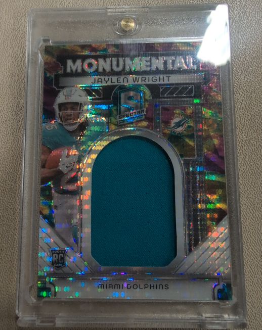 2024 Panini Spectra Monumental Memorabilia #MM-JWT Jaylen Wright — front