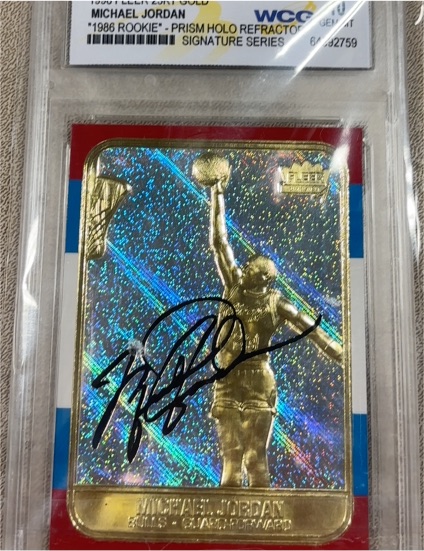 1998 Fleer 23KT Gold #23 Michael Jordan — front