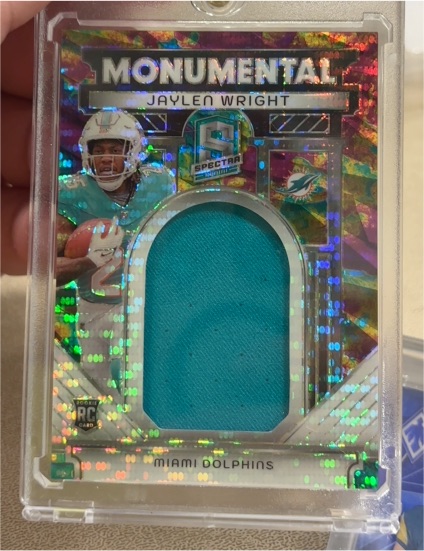 2024 Panini Spectra Monumental Memorabilia #MM-JWT Jaylen Wright — front