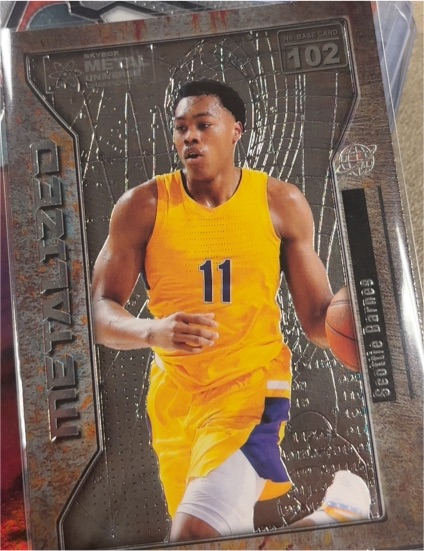 2021 Skybox Metal Universe Champions Metalized #102 Scottie Barnes — front