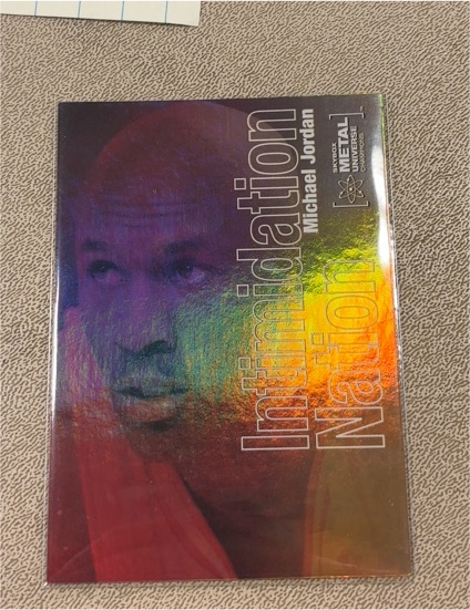 2021 Skybox Metal Universe Champions #IN-1 Michael Jordan Intimidation Nation — front