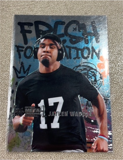 2021 Skybox Metal Universe Champions #FF37 Jaylen Waddle Fresh Foundation — front