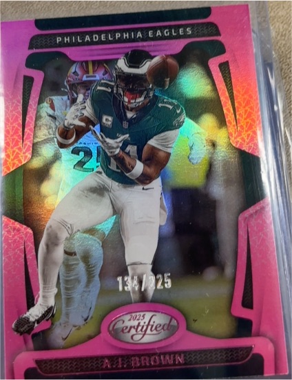 2025 Panini Certified #81 A.J. Brown — front