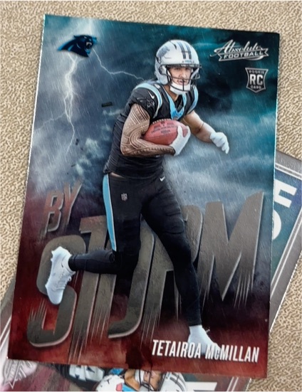 2025 Panini Absolute #16 Tetairoa McMillan By Storm Rookie Card — front
