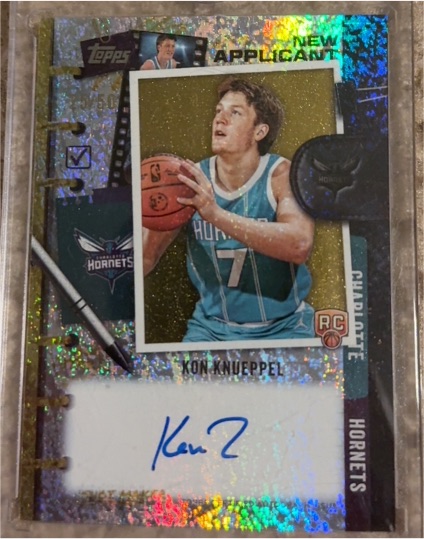 2025-26 Topps New Applicant #NA-KK Kon Knueppel — front