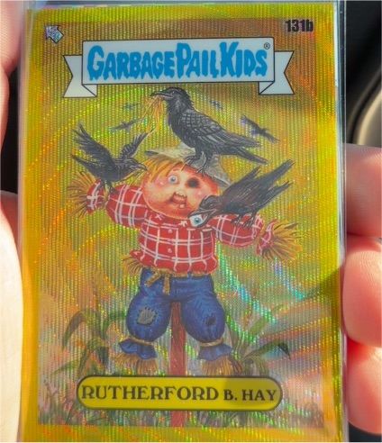2021 Topps Garbage Pail Kids Chrome Series 4 #131b Rutherford B. Hay — front