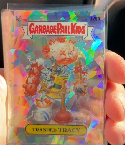 2021 Topps Chrome Garbage Pail Kids Series 4 #129b Trashed Tracy — front