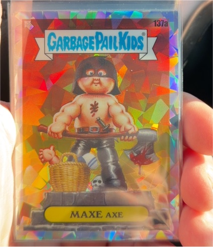 2021 Topps Chrome Garbage Pail Kids Original Series 4 #137a Maxe Axe — front