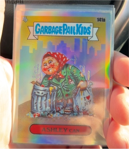2021 Topps Garbage Pail Kids Chrome Series 4 #141a Ashley Can — front