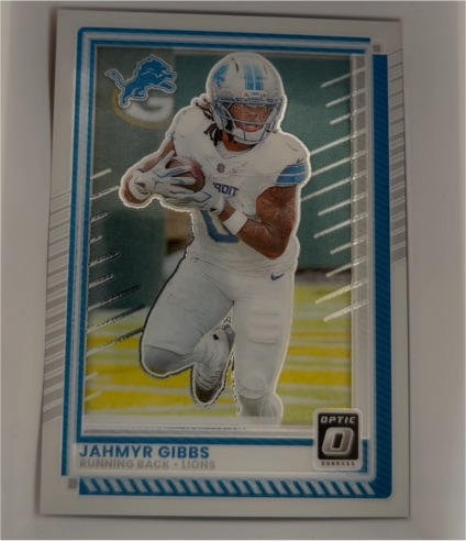 2025 Panini Donruss Optic #79 Jahmyr Gibbs — front