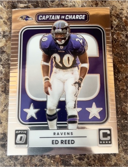 2025 Panini Donruss Optic #10 Ed Reed Captain in Charge — front