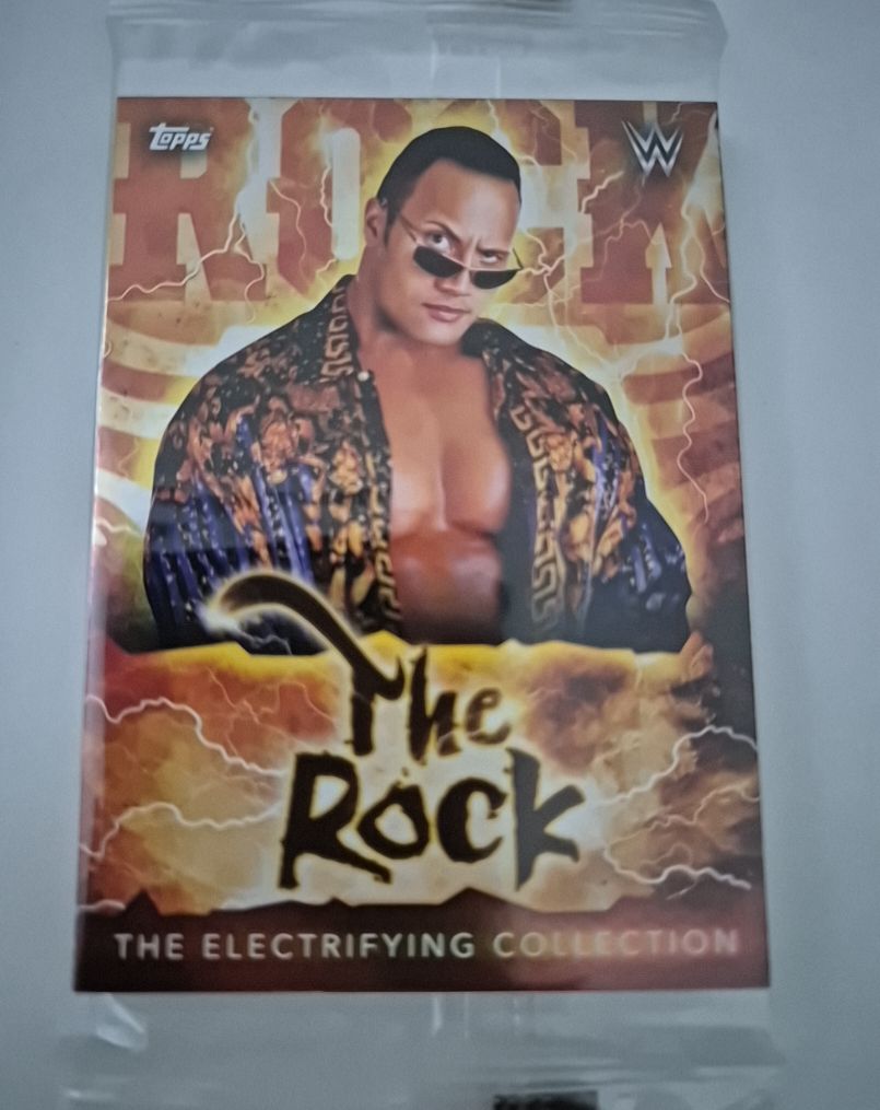 2021 Topps WWE Superstars The Electrifying Collection #217 The Rock — front