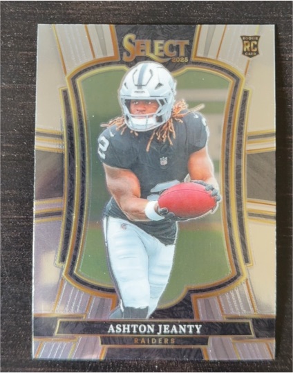 2025 Panini Select #104 Ashton Jeanty Premier Level Rookie Raiders — front