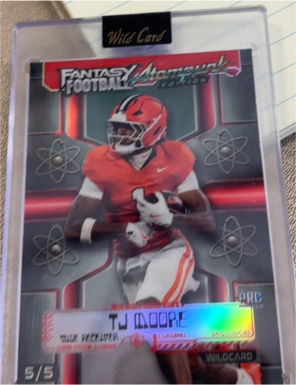 2026 Wild Card Fantasy Football Atompunk Edition #Rookie TJ Moore — front