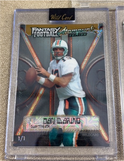 2026 Wild Card Fantasy Football Atompunk Edition #1/1 Dan Marino — front