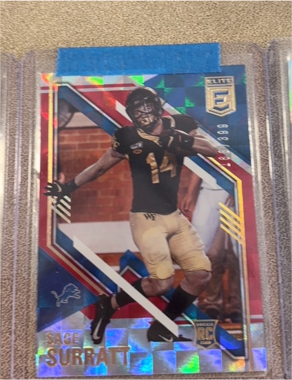 2021 Panini Donruss Elite #127 Sage Surratt Rookie — front