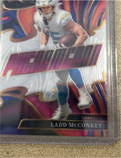 2025 Panini Select #14 Ladd McConkey Phenomenon Chargers — front