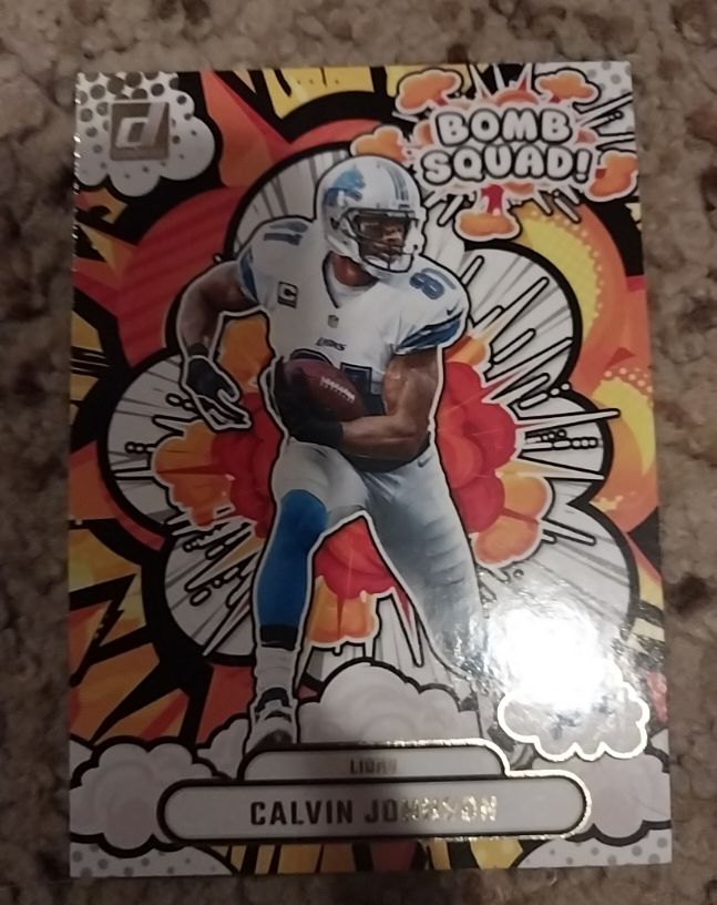 2025 Panini Donruss #BS-CJN Calvin Johnson Bomb Squad — front